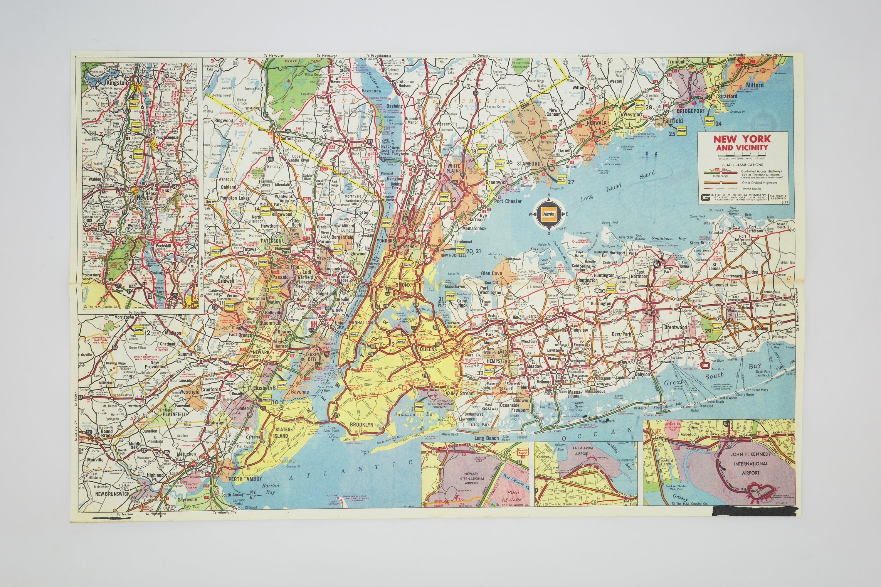 Andy Warhol Signed Map of New York