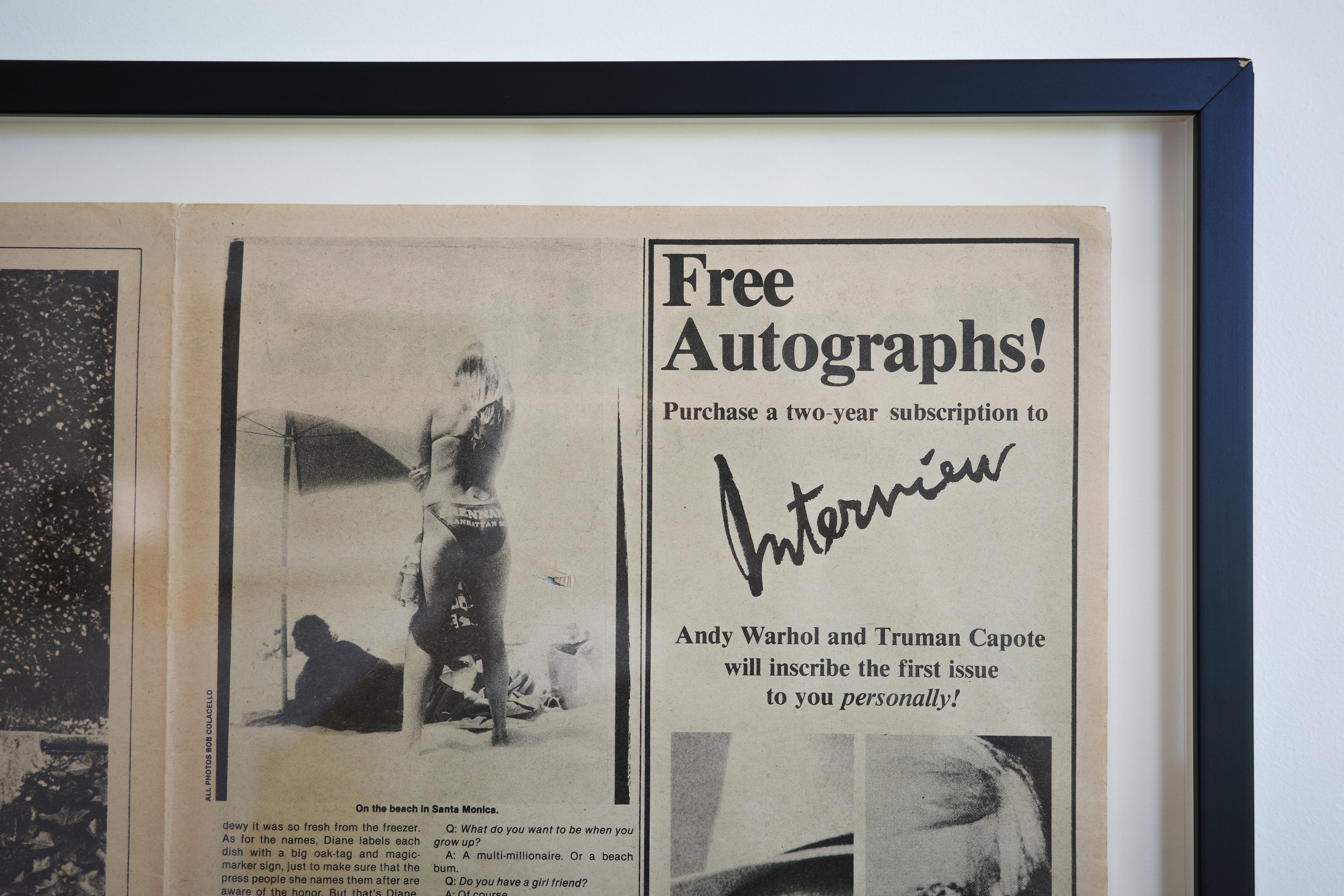 Helmut Newton – Marina Ferrari, 1979 (Signed Advertisement)