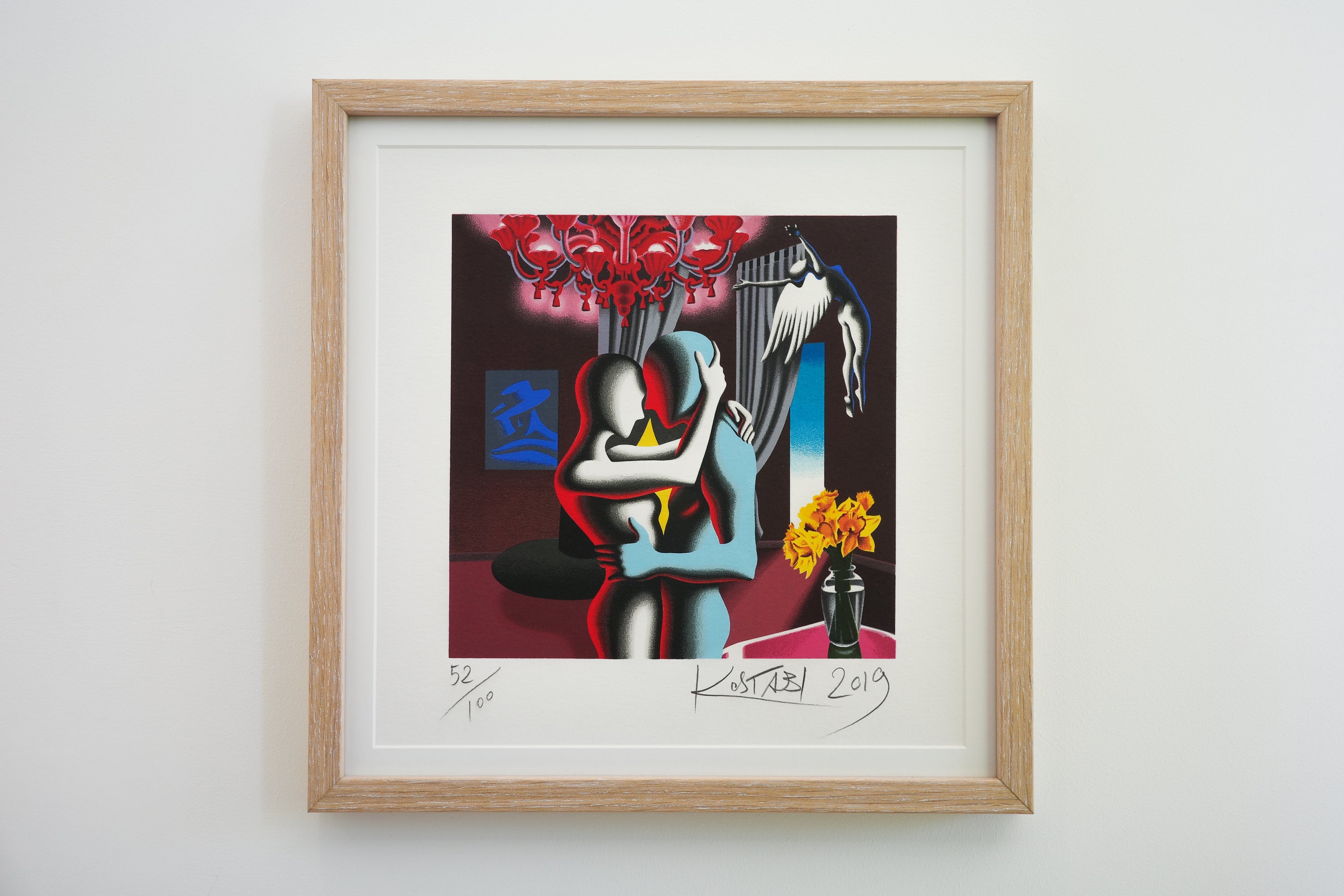 Mark Kostabi - Embracing the Future, 2021