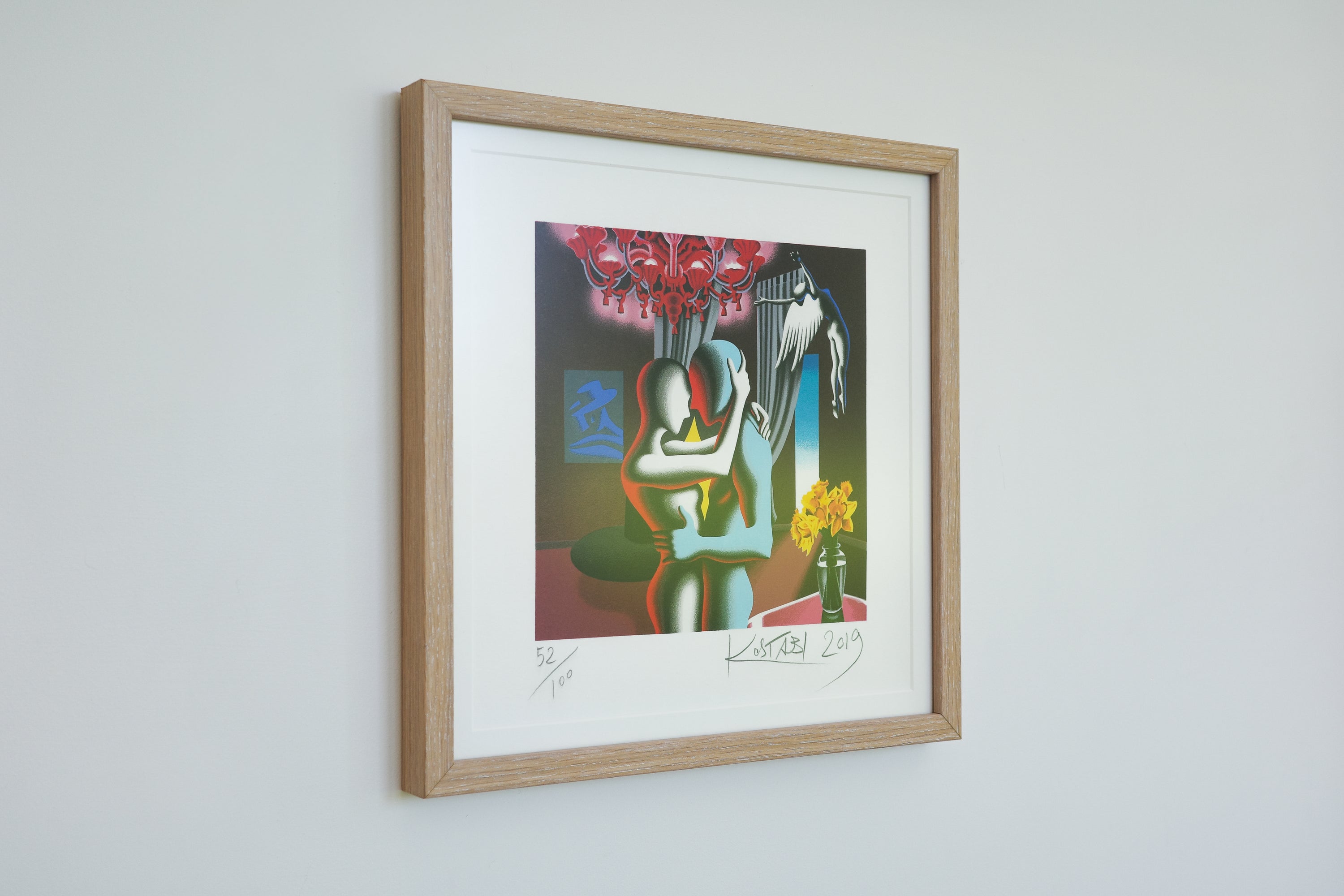 Mark Kostabi - Embracing the Future, 2021
