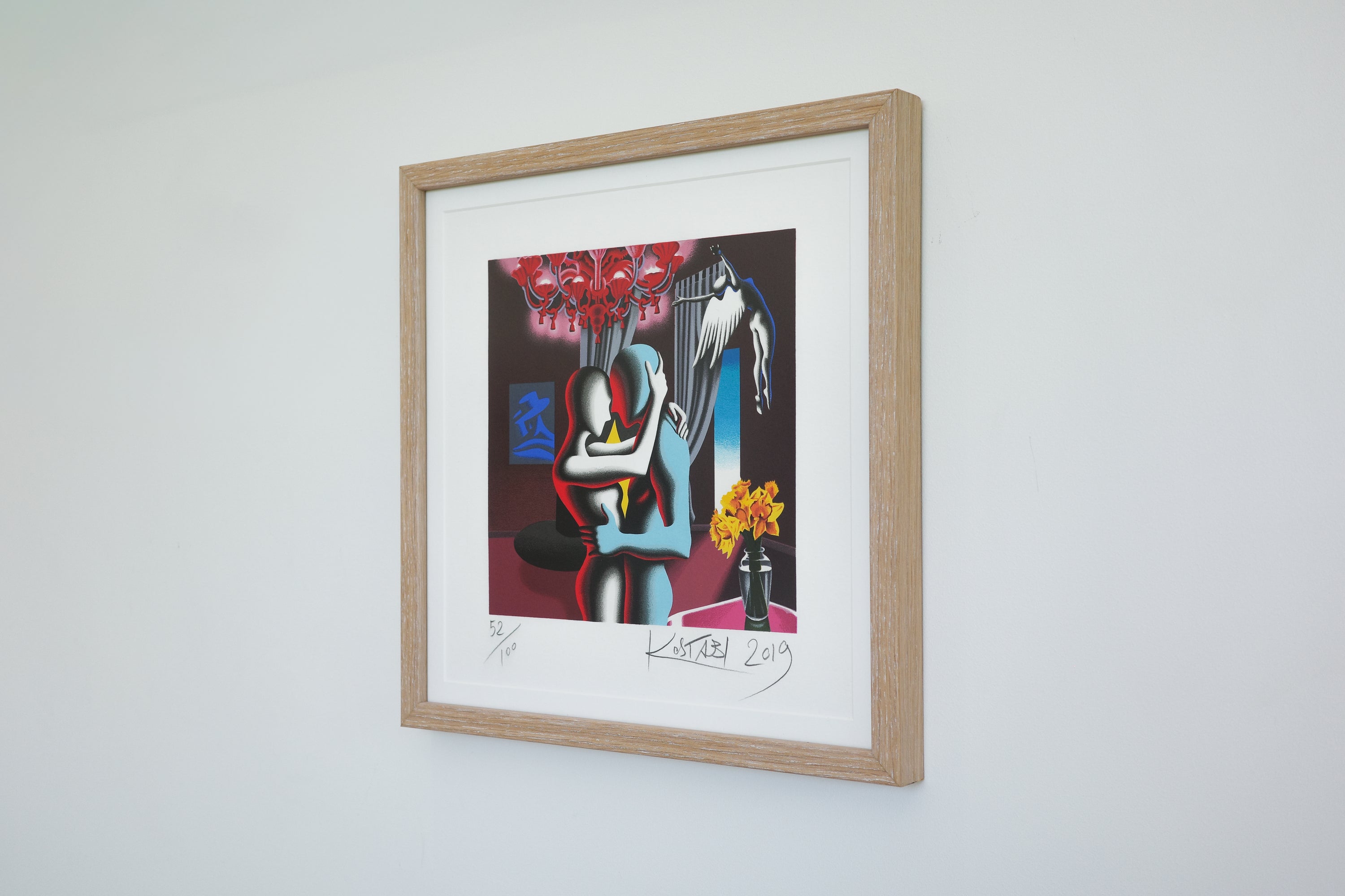 Mark Kostabi - Embracing the Future, 2021